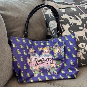 Rugrats tote shoulder bag purse with pouch